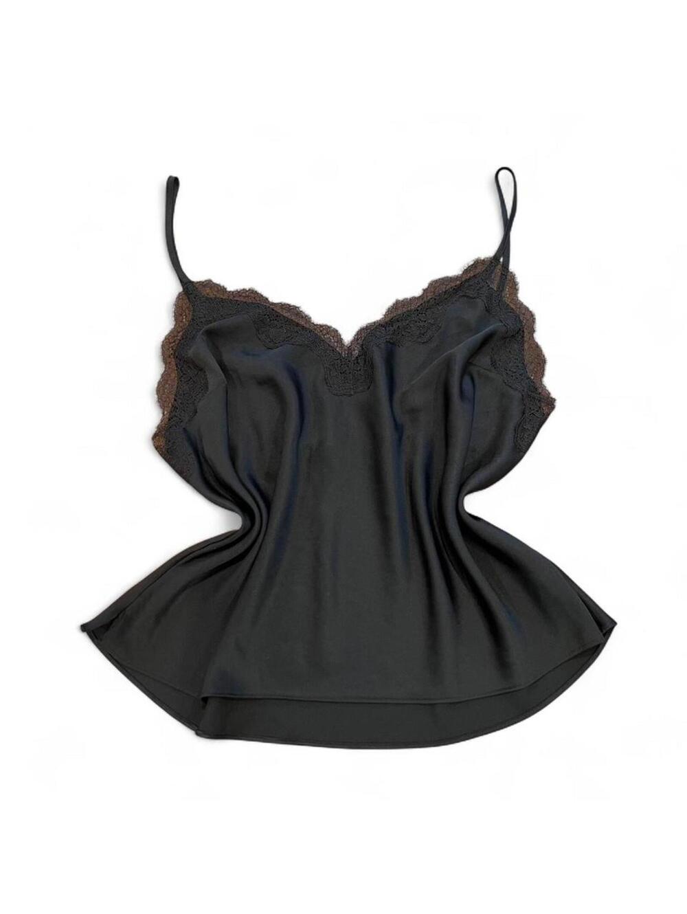 Victoria’s Secret Black Lace Satin Cami